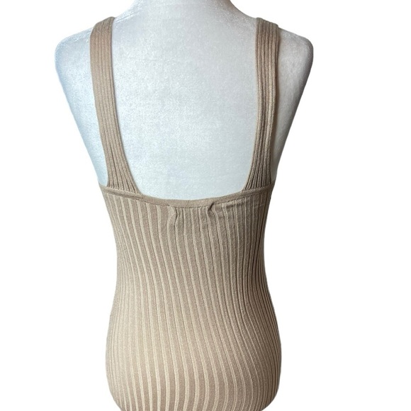 Mod Ref ribbed maxi dress, color tan, bodycon, minimalist size Small, NWOT - Picture 3 of 11